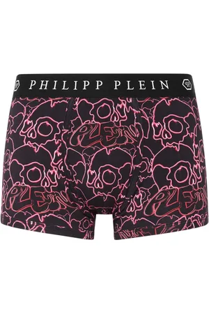 Philipp Plein Bóxer con logo en la cinturilla
