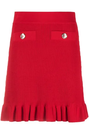 Pinko Minifalda con dobladillo de volantes