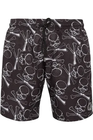 Philipp Plein Bañador con calavera estampada