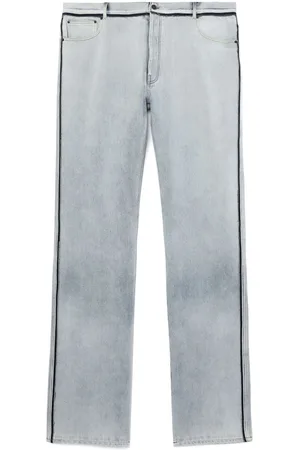 Maison Margiela Pantalones rectos con borde en contraste