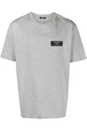 Balmain Camiseta con parche y logo