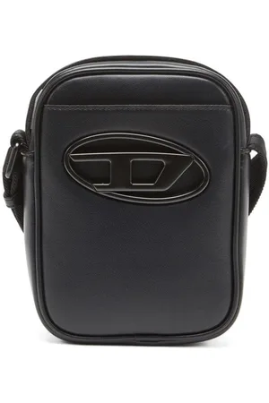 Diesel Bandolera Holi-D con placa del logo