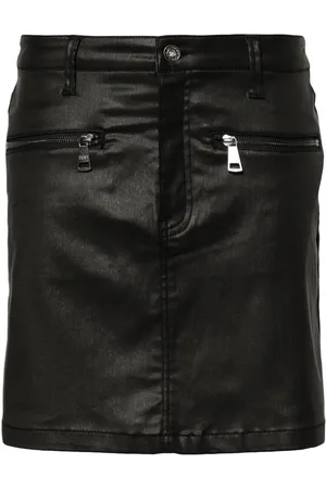 DKNY Minifalda vaquera revestida
