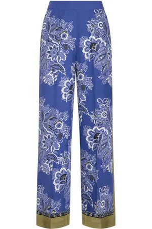 Etro Pantalones rectos con estampado de bandana