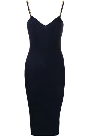 Michael Kors Vestido midi con tirantes de cadena