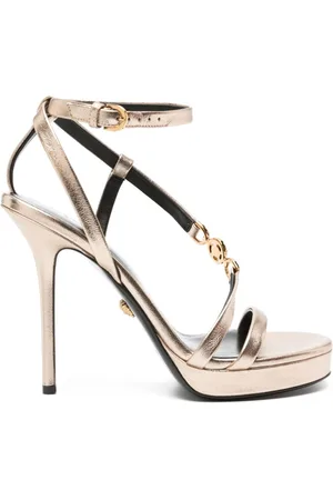 VERSACE Sandalias Crystal Medusa con tacón de 110mm