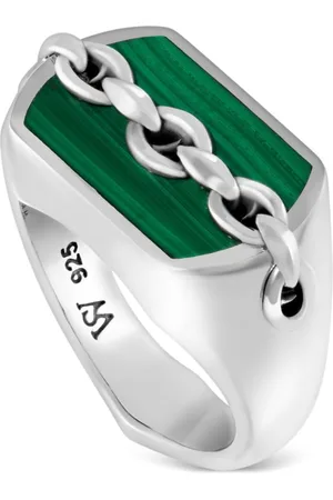 STEPHEN WEBSTER Anillo Inline Signet con logo grabado