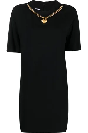Moschino Vestido corto con charm de corazón