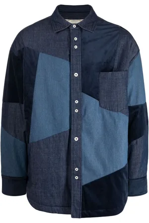 FIVE CM Sobrecamisa con diseño patchwork