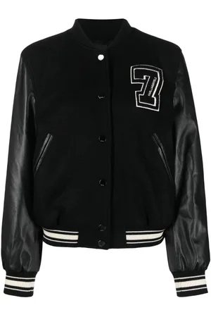 Karl Lagerfeld Chaqueta varsity con parche del logo