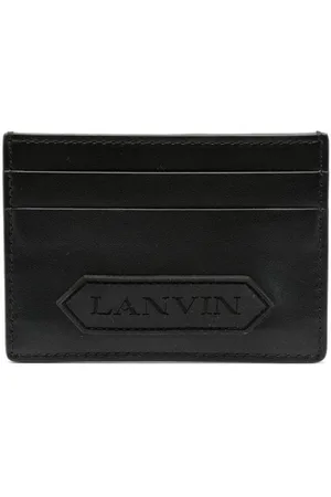 Lanvin Tarjetero con parche del logo
