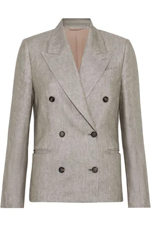 Brunello Cucinelli Blazer con detalle Monili