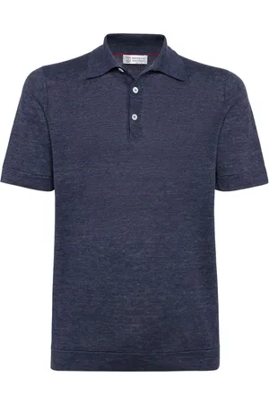 Brunello Cucinelli Polo con cuello de canalé