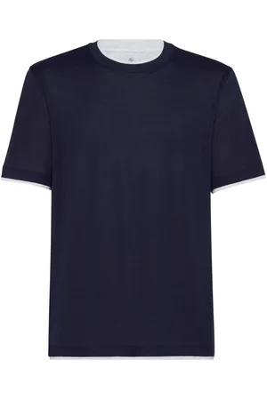 Brunello Cucinelli Camiseta con diseño a capas