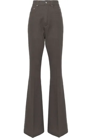 Rick Owens Pantalones de talle alto con pinzas