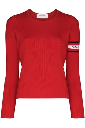 Marine Serre Jersey con logo de intarsia