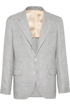 Brunello Cucinelli Blazer con botones y solapa de pico