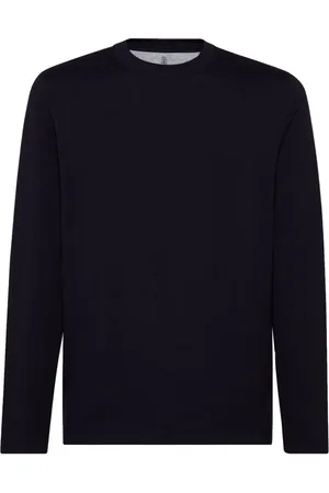 Brunello Cucinelli Camiseta con cuello de canalé