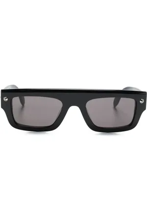 Alexander McQueen Gafas de sol con montura rectangular