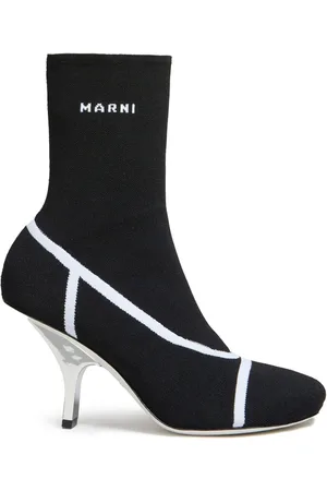 Marni Botines con logo en intarsia