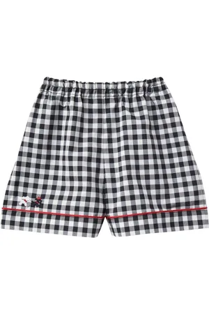 Familiar Pantalones con motivo bordado