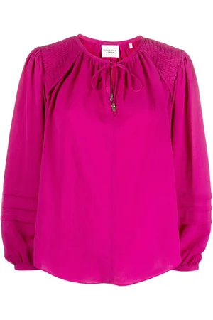 Marant Etoile Blusa Lamaya con lazo en el cuello