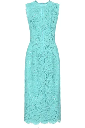 Dolce & Gabbana Vestido midi con encaje floral