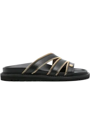 Moschino Sandalias con detalle de cremalleras