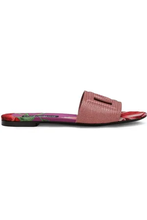 Dolce & Gabbana Sandalias DG con efecto de piel de lagarto