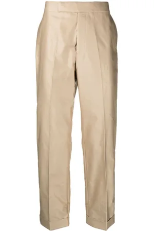 Alexander McQueen Pantalones rectos de talle medio