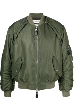 Alexander McQueen Chaqueta bomber con manga removible