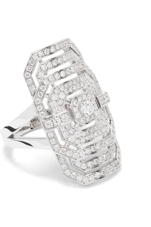 Statement Anillo de cóctel Ring My Way en plata de ley con diamantes