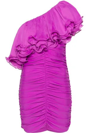 ROTATE Vestido corto con hombros descubiertos
