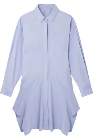 Stella McCartney Vestido camisero con cierre oculto