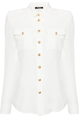 Balmain Camisa con botones con relieve