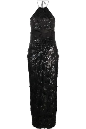 ROTATE Vestido midi con lentejuelas