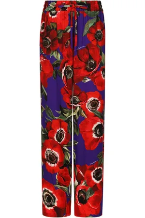 Dolce & Gabbana Pantalones palazzo con motivo floral