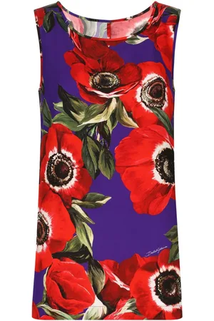 Dolce & Gabbana Top sin mangas con cuello redondo
