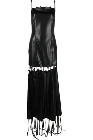 Nanushka Vestido largo Clary con aberturas