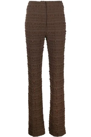 Nanushka Pantalones Juna slim texturizada