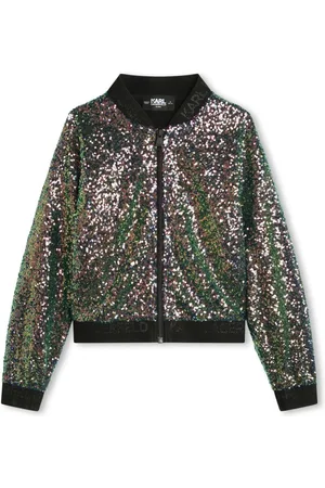 Karl Lagerfeld Chaqueta bomber con lentejuelas
