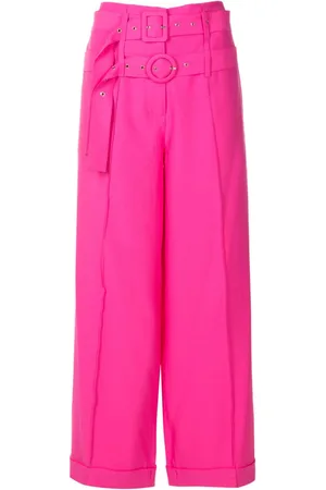 Gloria Coelho Pantalones con doble cinturón