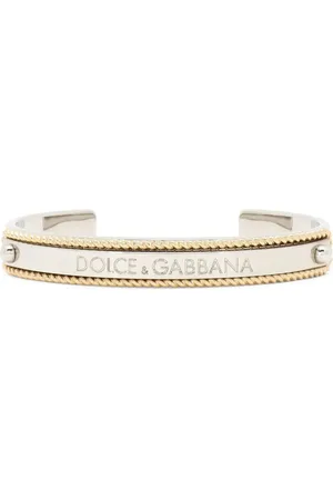 Dolce & Gabbana Brazalete Marina con logo grabado