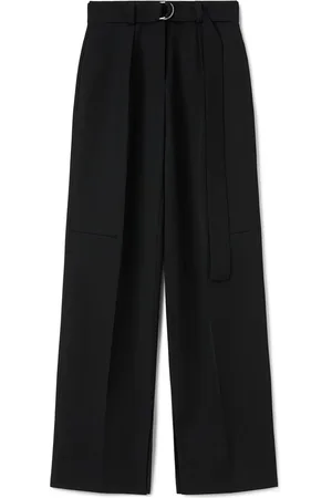 Jil Sander Pantalones anchos con cinturón