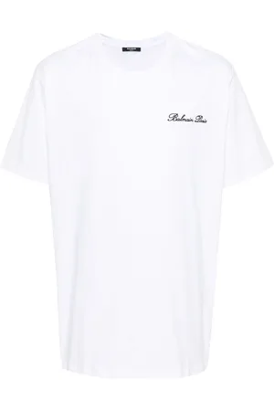 Balmain Camiseta con logo bordado