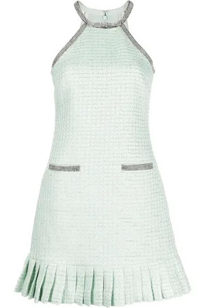 Self-Portrait Vestido corto con aplique de strass