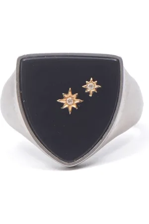 Maison Margiela Anillo con sello y aplique de estrella