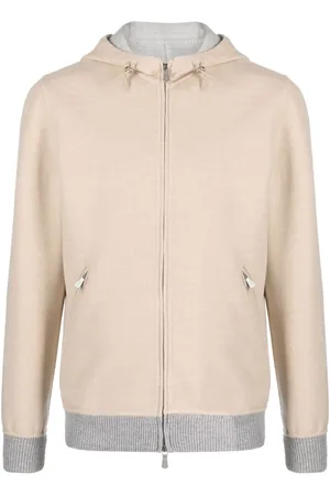 ELEVENTY Chaqueta con capucha con ribete en contraste