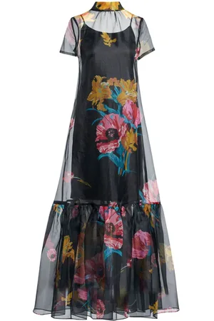 Staud Vestido largo Calluna con estampado floral