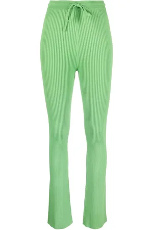 Nanushka Pantalones de canalé Cornelie acampanados